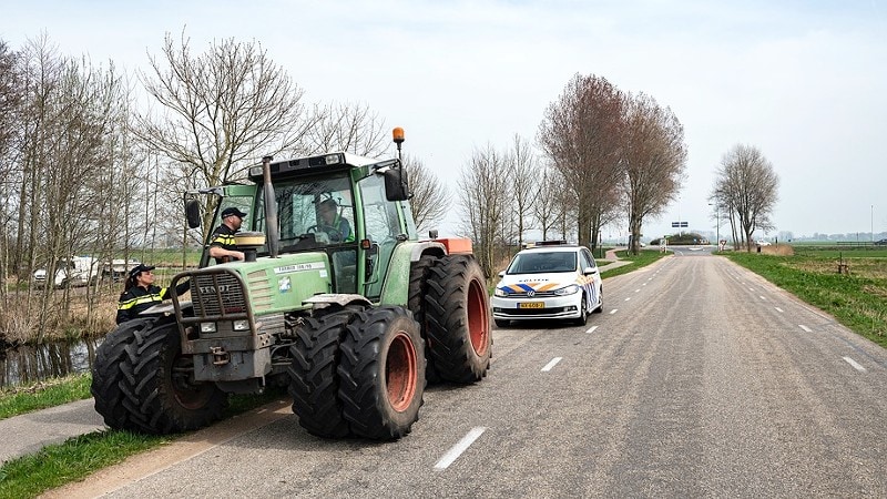 landbouwwerktuigen, tractor, BETREFT EEN GEËNSCENEERDE FOTO,  Foto: Korpsmedia politie