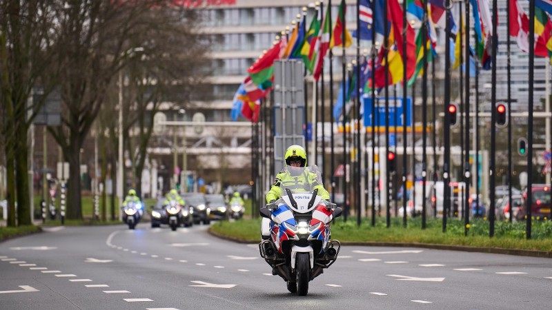 Oefening motorbegeleiding voor NAVO-top