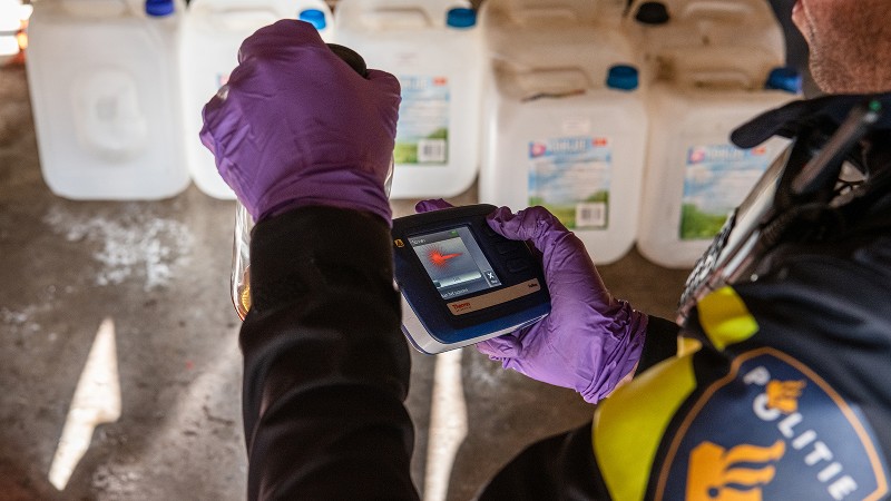 drugstest met speciale apparatuur