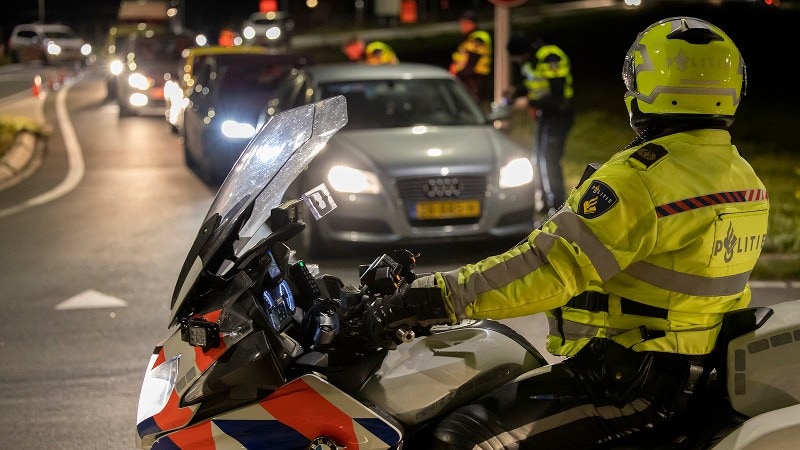 stockfoto verkeerscontrole