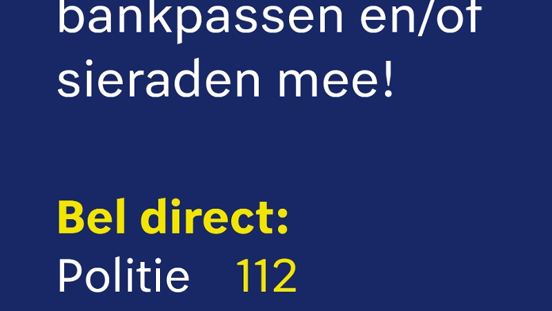 Politie en gemeenten verspreiden stickers tegen oplichting
