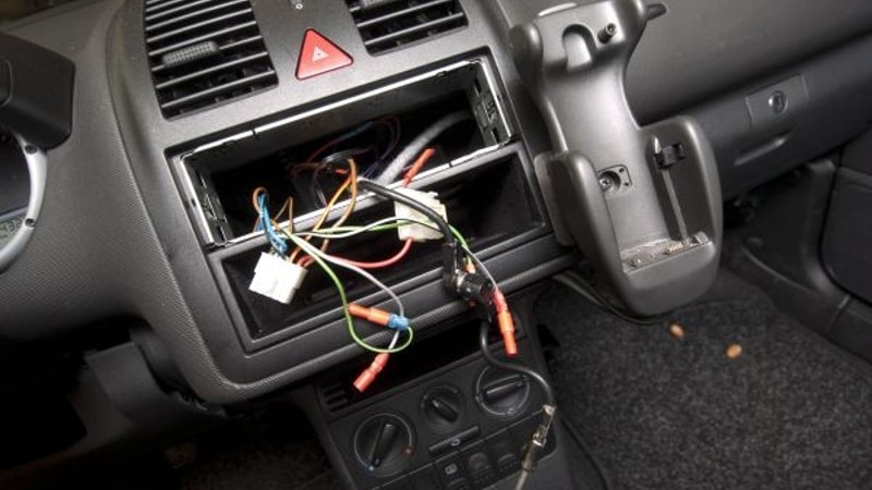 Foto van inbraak auto