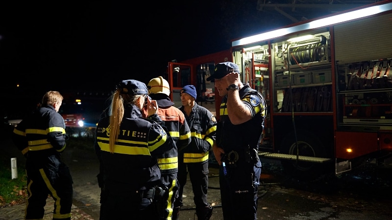 Nachtelijke inzet politie en brandweer na noodhulpoproep