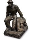 Miniatuur bronzen beeld gestolen, wie heeft informatie?